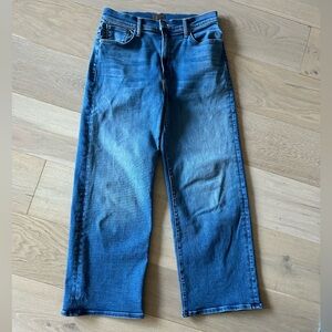 Mother Jeans The Dodger Ankle Wide Leg Jeans